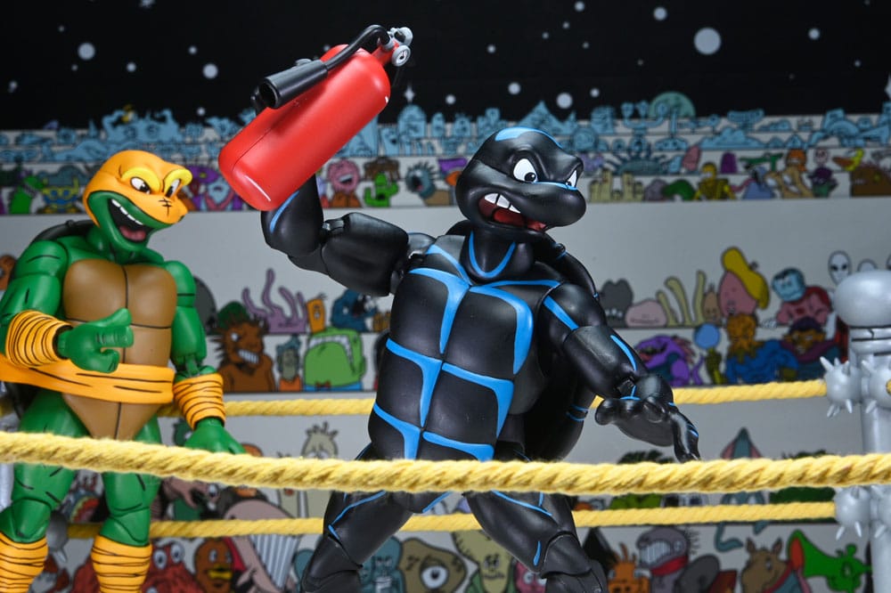 Tortugas Ninja (Archie Comics) Figuras Paquete de 4 Stump Wrestling Turtles 18 cm