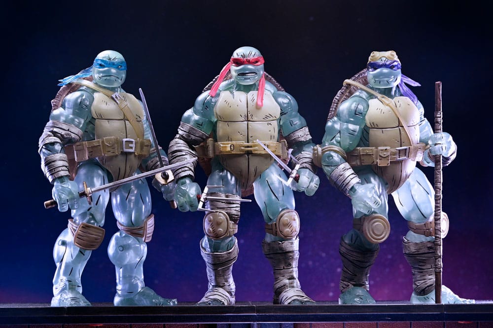 Tortugas Ninja (The Last Ronin) Pack de 3 Figuras Ghost Brothers 18 cm