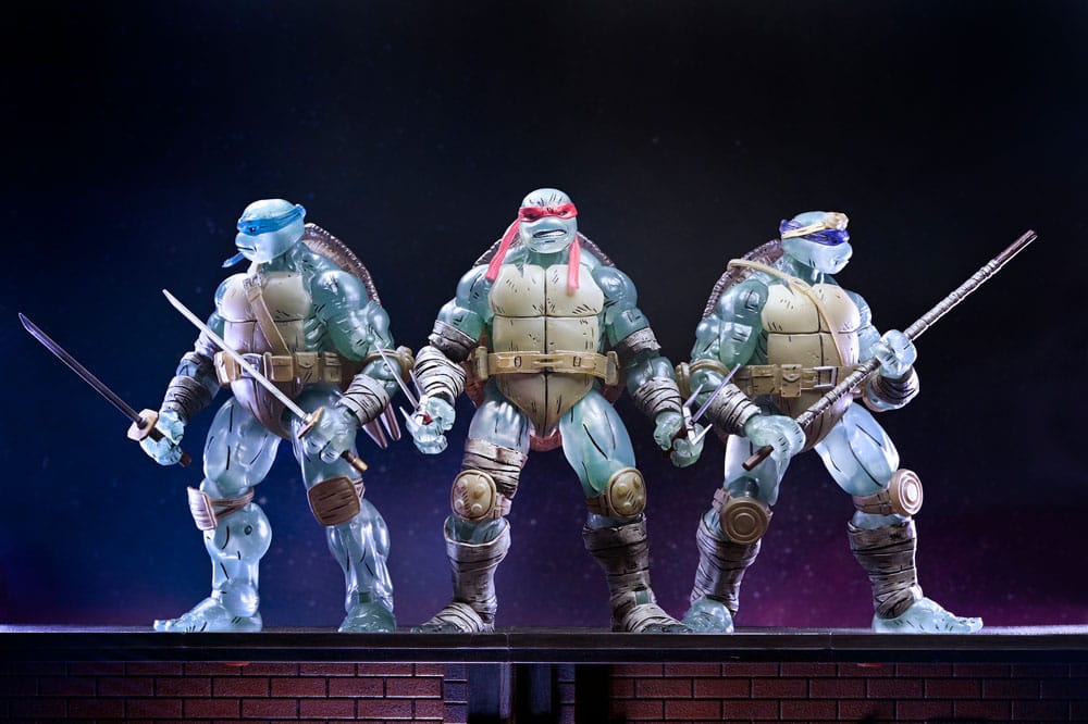 Tortugas Ninja (The Last Ronin) Pack de 3 Figuras Ghost Brothers 18 cm