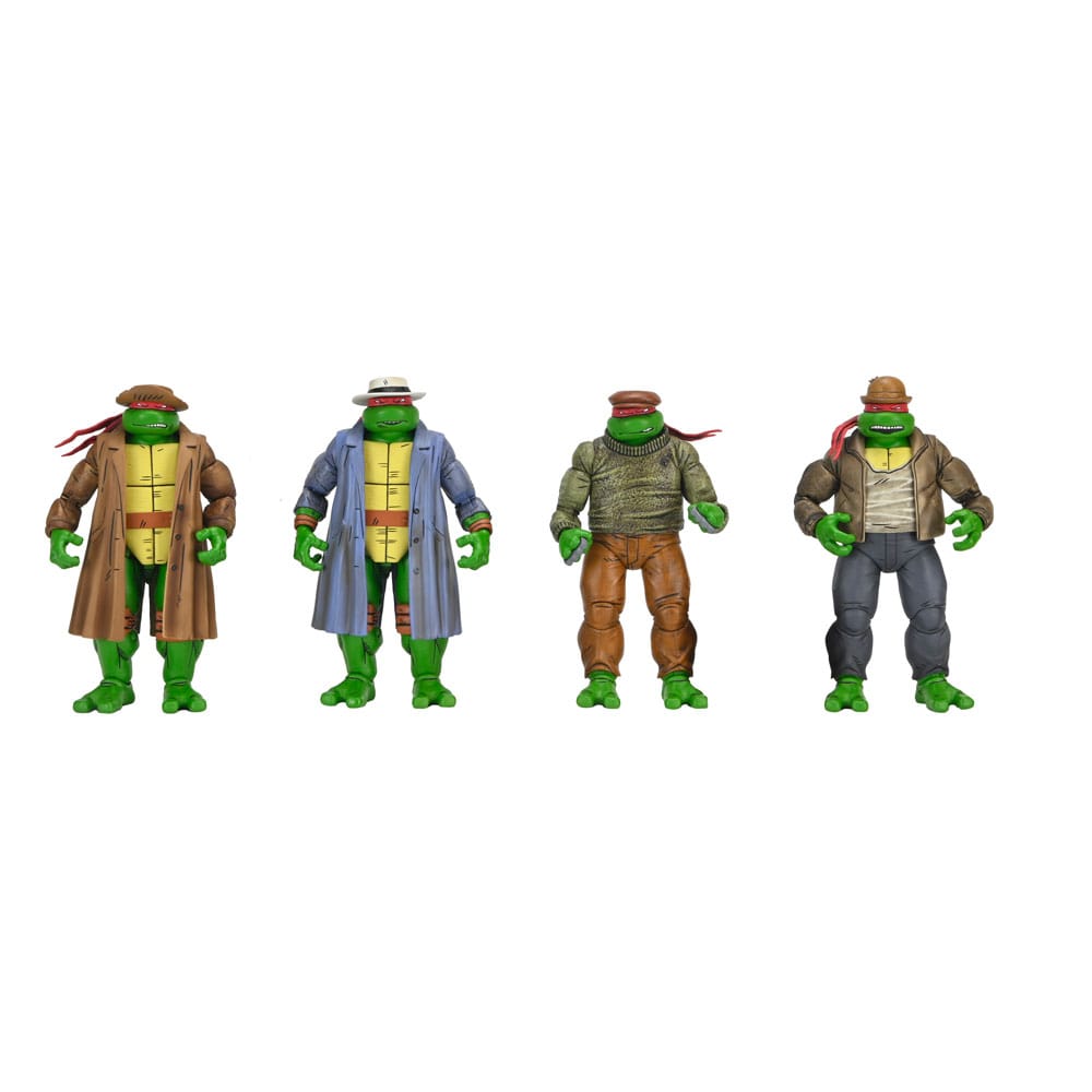 Las Tortugas Ninja Pack de 4 Figuras Gangster Turtles 18 cm Frikytopia