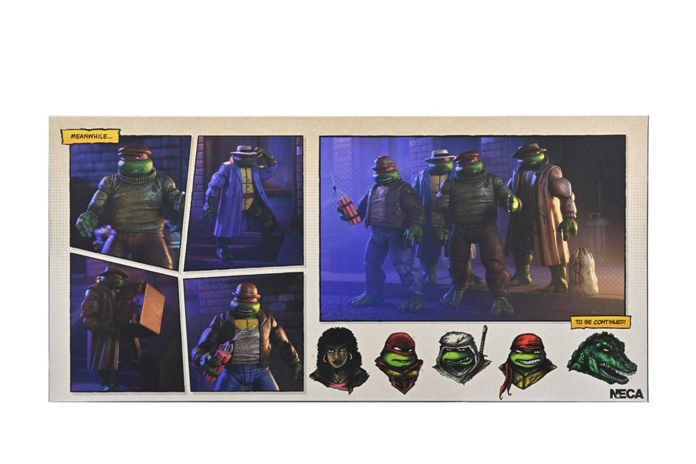 Las Tortugas Ninja Pack de 4 Figuras Gangster Turtles 18 cm