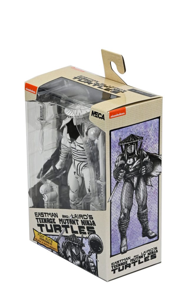 Teenage Mutant Ninja Turtles Figura Foot Assassin Black and White 18 cm