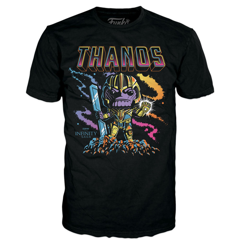Set figura POP & Tee Marvel Infinity Saga Thanos Exclusive