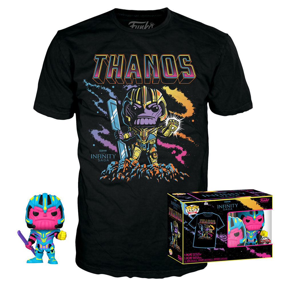 Set figura POP & Tee Marvel Infinity Saga Thanos Exclusive Frikytopia