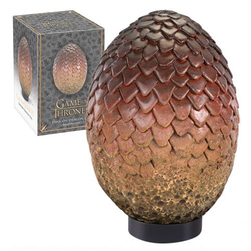 Juego de Tronos Réplica Huevo de Dragon Drogon 20 cm Frikytopia