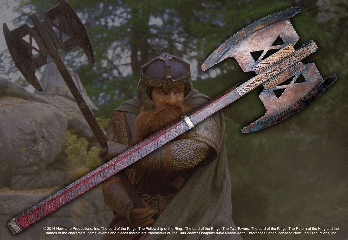 El Señor de los Anillos Réplica 1/1 Hacha de Gimli