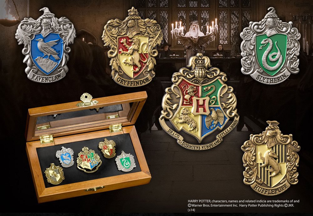 Harry Potter 5 Chapas Collección Casas de Hogwarts Frikytopia