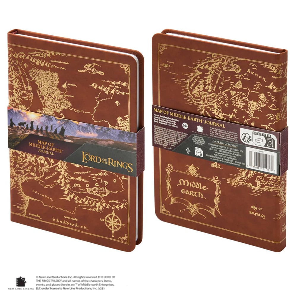 El Señor de los Anillos Diario de Map of Middle-Earth 240 páginas