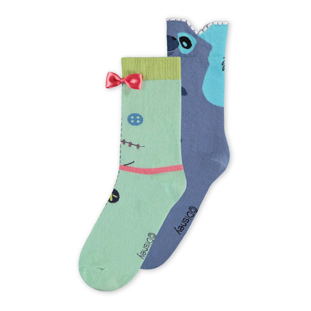 Lilo & Stitch Pack de 2 Pares de Calcetines Doll 43-46