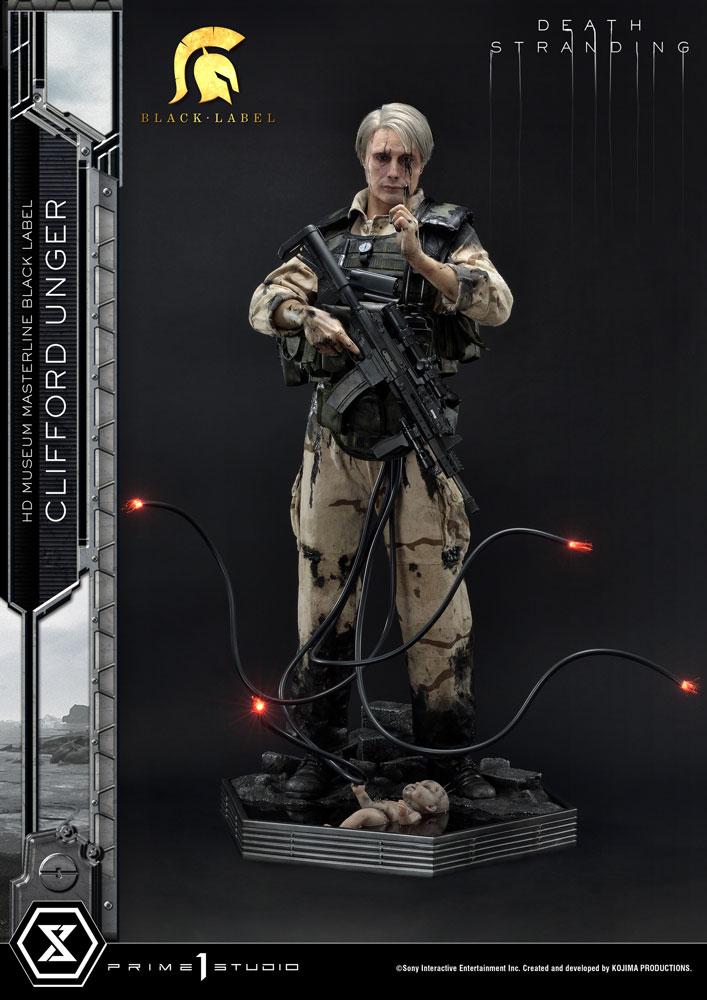 Death Stranding Estatua 1/2 Clifford Unger Black Label 103 cm
