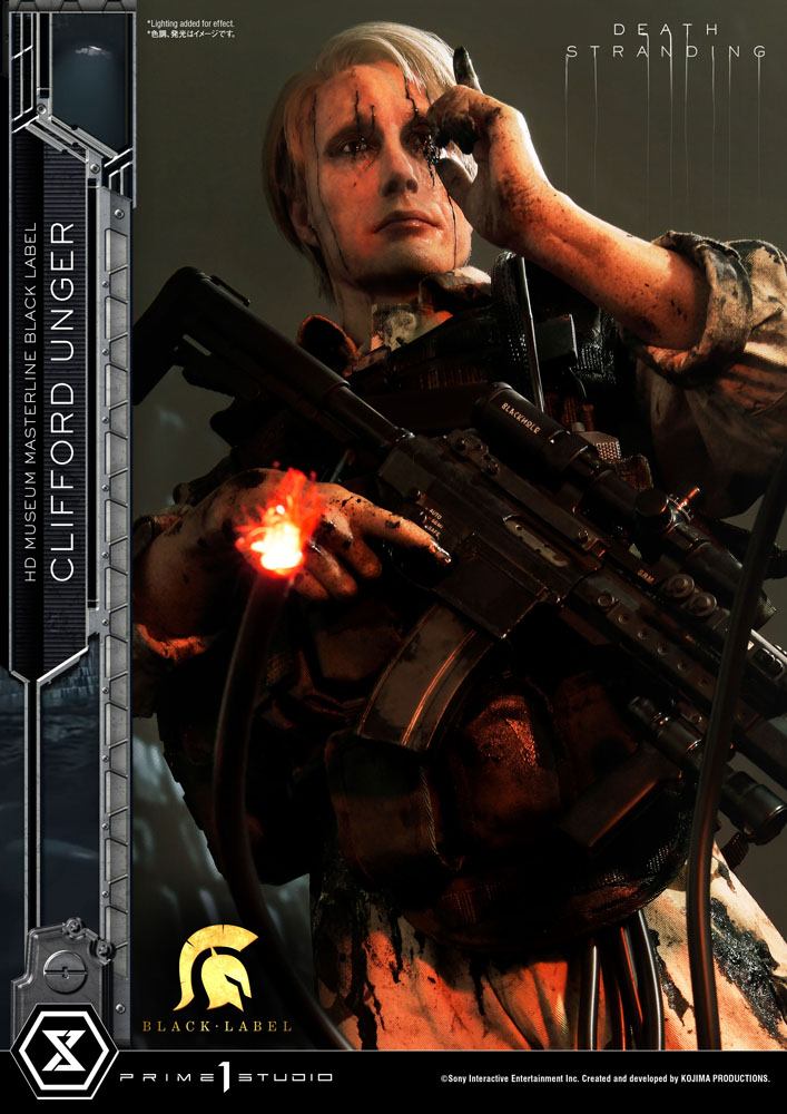 Death Stranding Estatua 1/2 Clifford Unger Black Label 103 cm