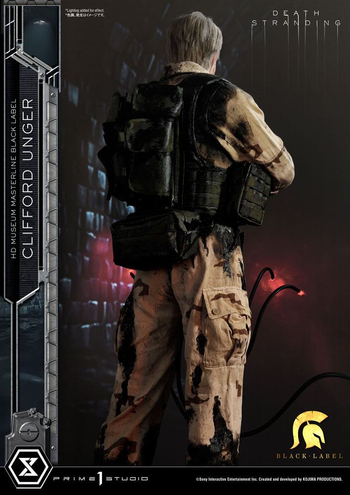 Death Stranding Estatua 1/2 Clifford Unger Black Label 103 cm