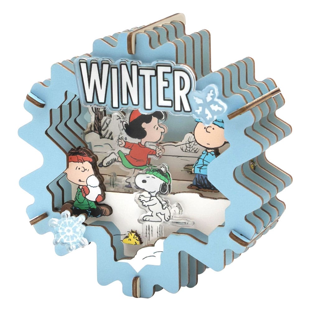 Peanuts Puremind Maqueta Wooden Theater Winter Wonderland