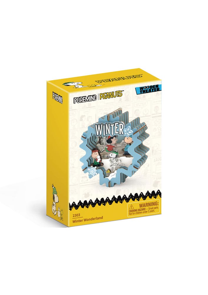 Peanuts Puremind Maqueta Wooden Theater Winter Wonderland