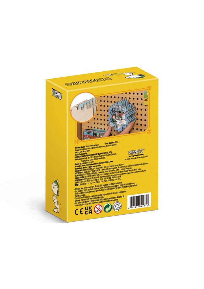 Peanuts Puremind Maqueta Wooden Theater Winter Wonderland