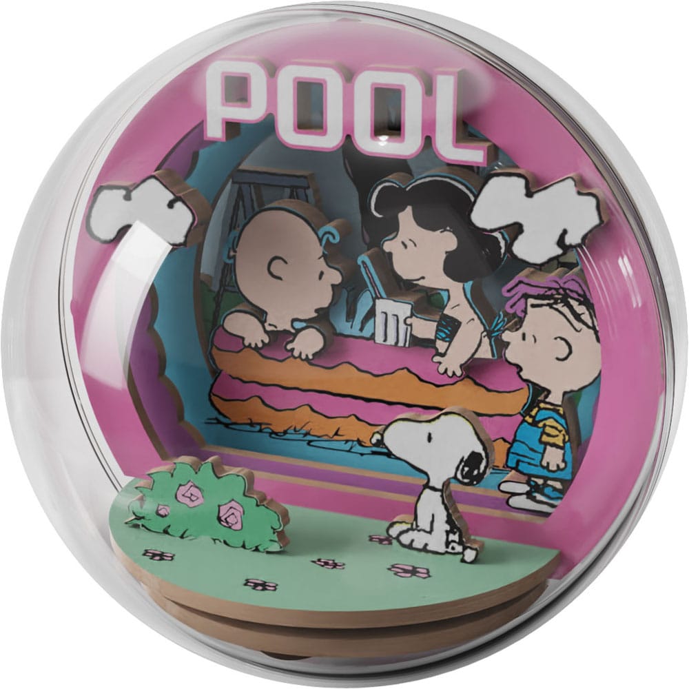 Peanuts Puremind Maqueta Wooden Theater Globe Cool Pool