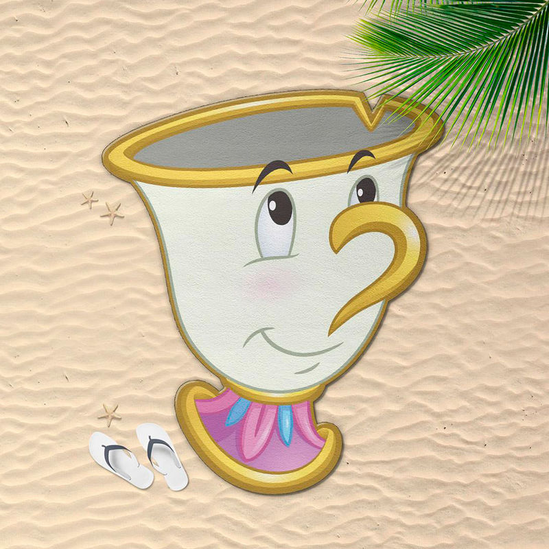 Toalla Chip La Bella y la Bestia Disney microfibra Frikytopia