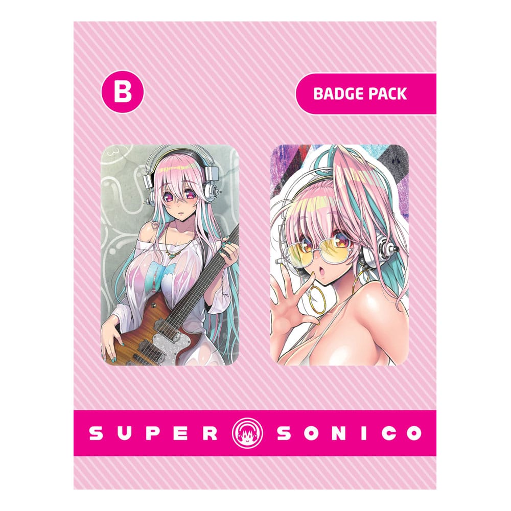 Super Sonico Pack de Chapas Set B Frikytopia