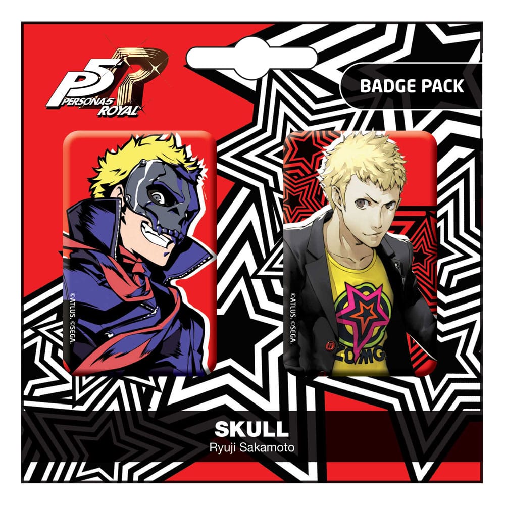 Persona 5 Royal Pack de Chapas Skull / Ryui Sakamoto Frikytopia