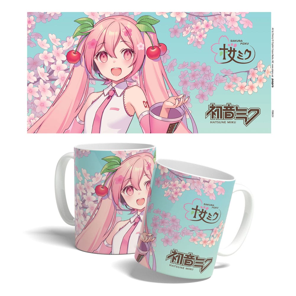 Hatsune Miku Taza Sakura Miku Cherry Blossom 325 ml Frikytopia
