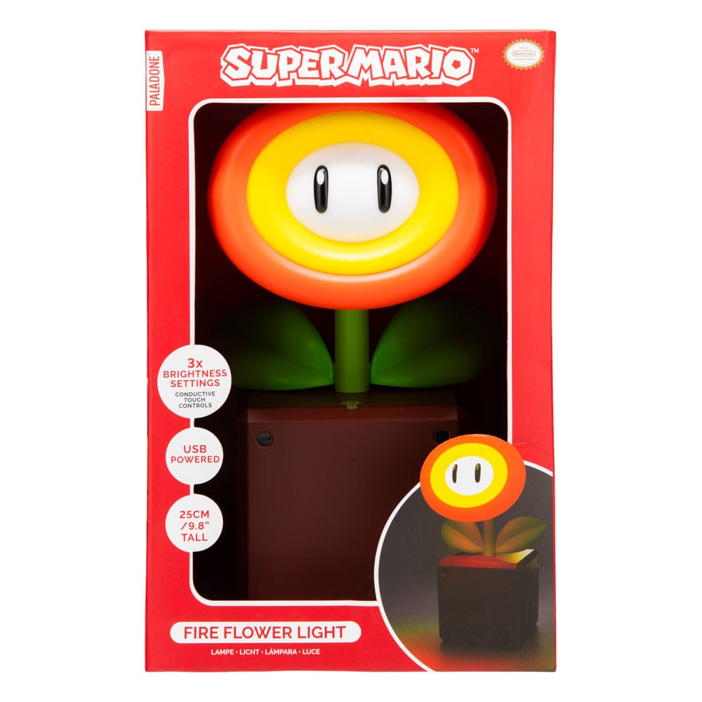 Super Mario Lámpara Fire Flower