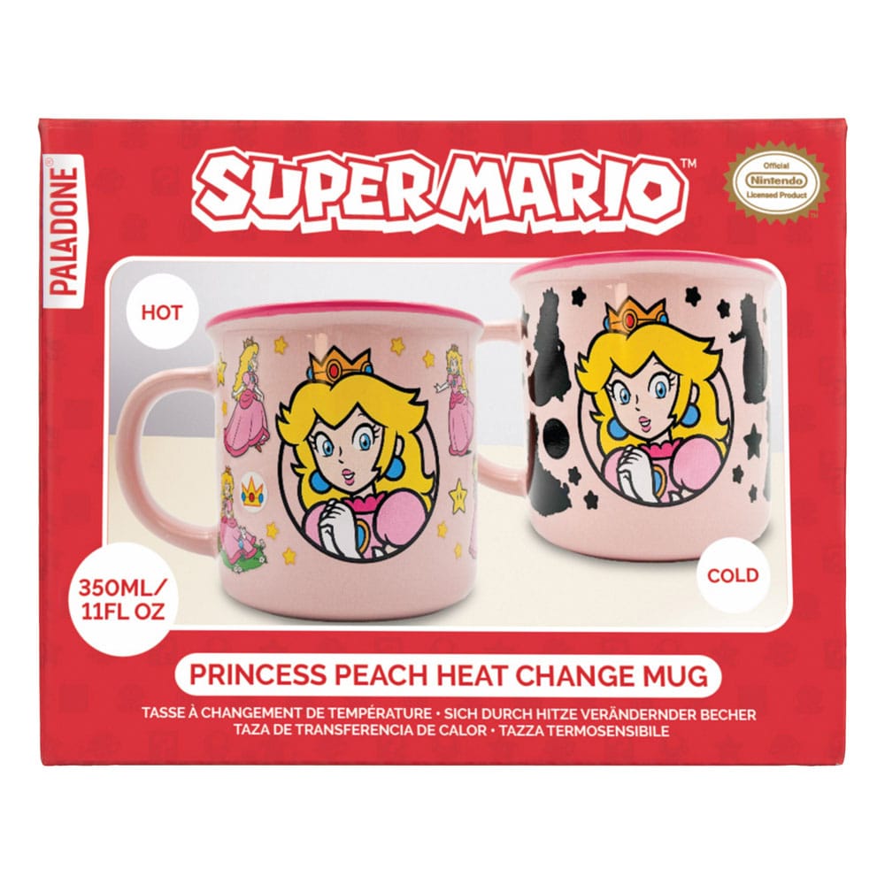 Super Mario Taza sensitiva al calor Princess Peach