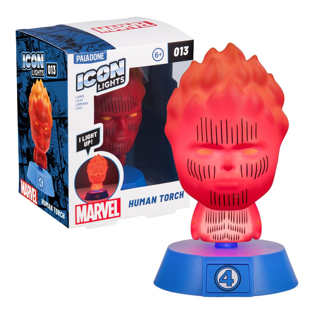 Fantastic Four Lámpara Icons Human Torch 11 cm