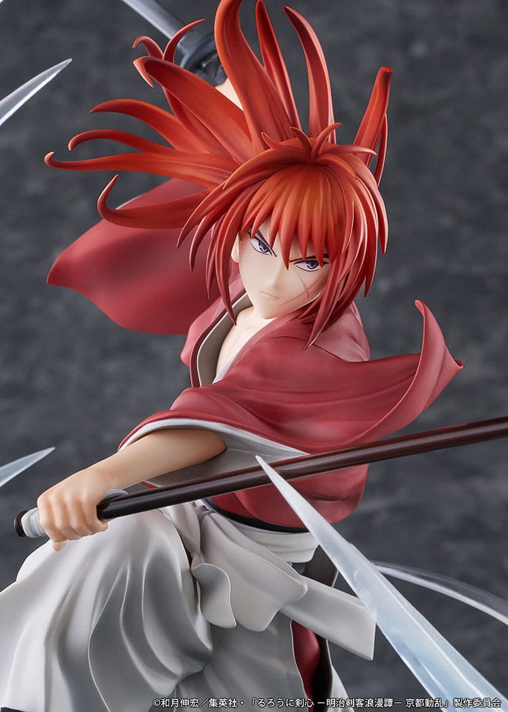 Rurouni Kenshin: Meiji Kenkaku Romantan Kyoto Douran Estatua PVC 1/7 Kenshin Himura Souryusen Ver. 27 cm