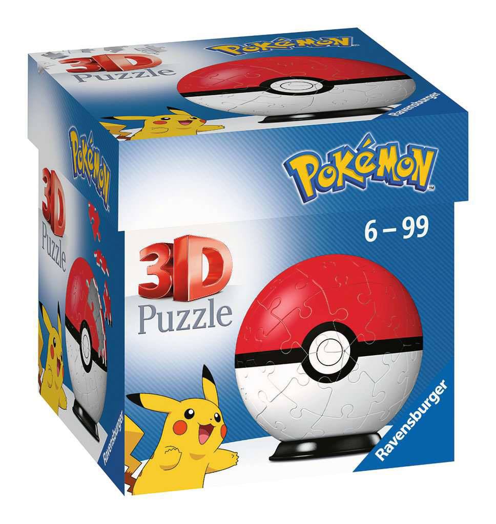 Pokémon Puzzle 3D Pokéballs: Classic (55 piezas) Frikytopia