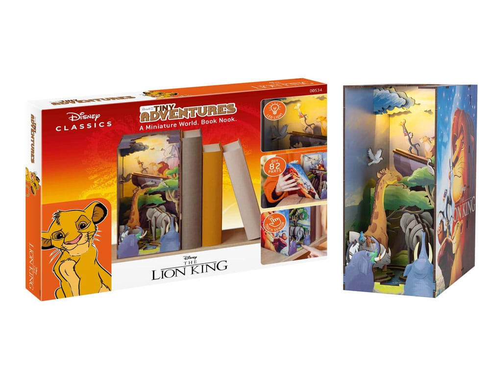 Disney Maqueta Book Nook Tiny Adventures El rey león 23 cm