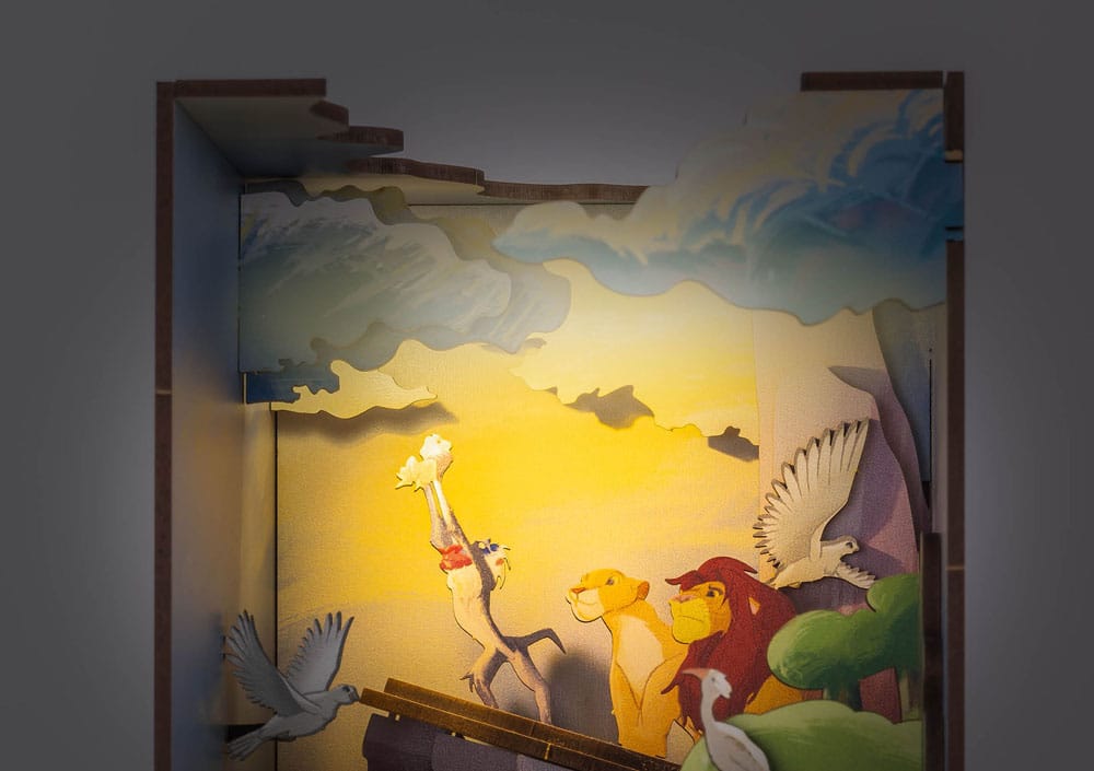 Disney Maqueta Book Nook Tiny Adventures El rey león 23 cm