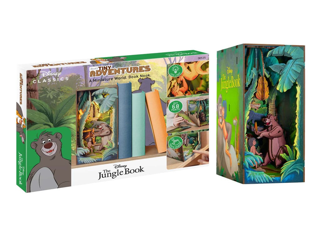 Disney Maqueta Book Nook Tiny Adventures El libro de la selva 23 cm