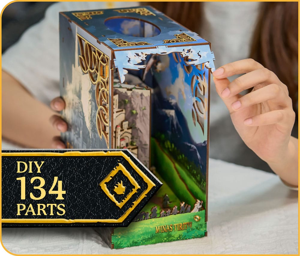 El Señor de los Anillos Maqueta Book Nook Tiny Adventures Minas Tirith 23 cm