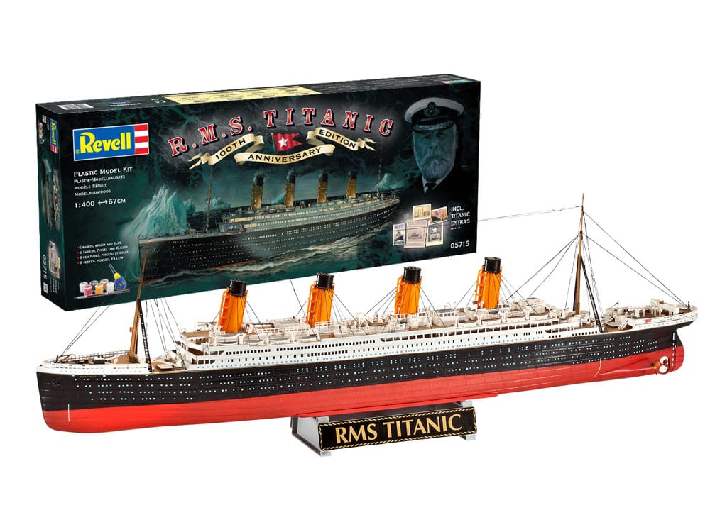 Titanic Kit completo de Maqueta 1/400 R.M.S. Titanic 100th Anniversary Edition 67 cm