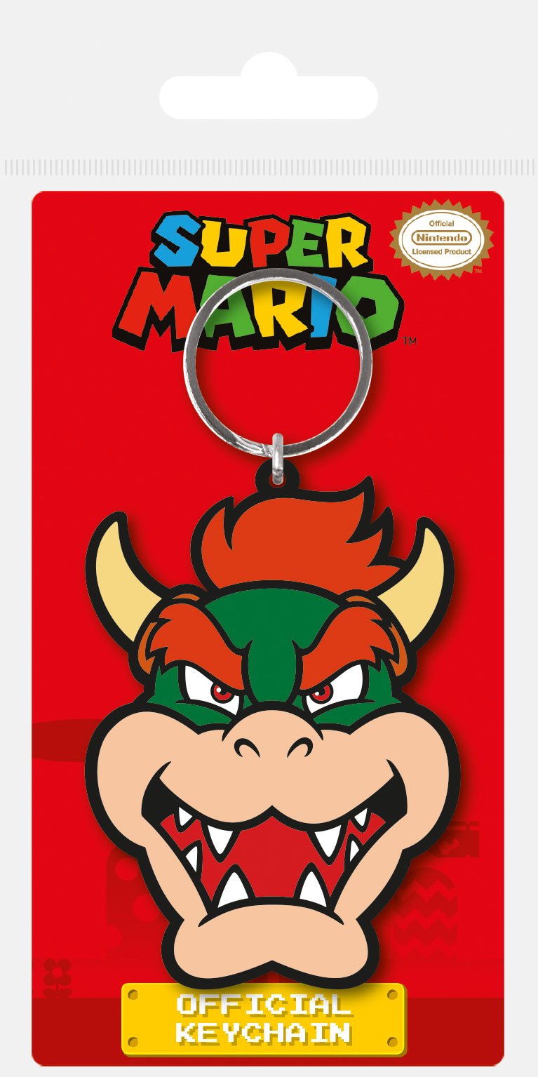 Super Mario Llavero caucho Bowser 6 cm Frikytopia