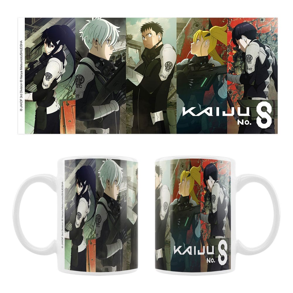 Kaiju No. 8 Taza Cerámica Mina, Reno, Kafka, Kikoru, Hoshina Frikytopia