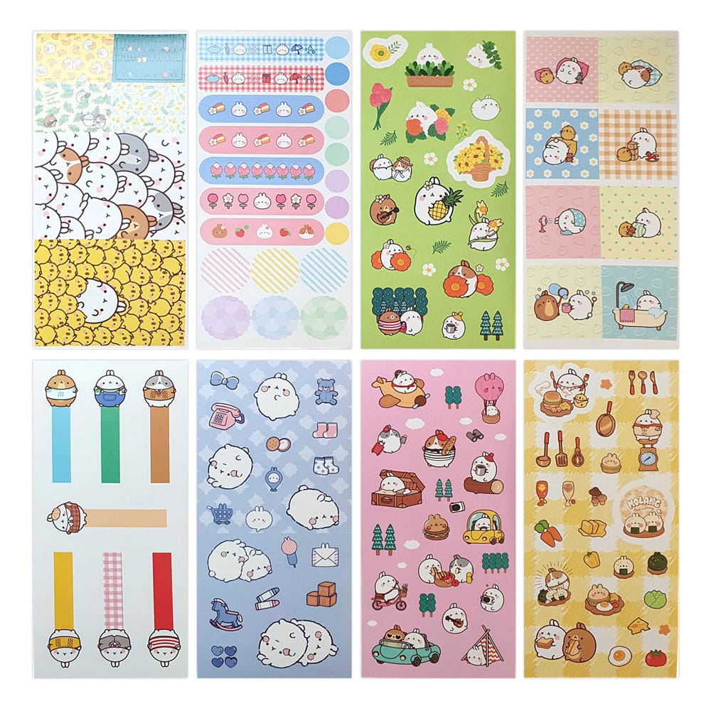 Molang Pegatinas Happy Days