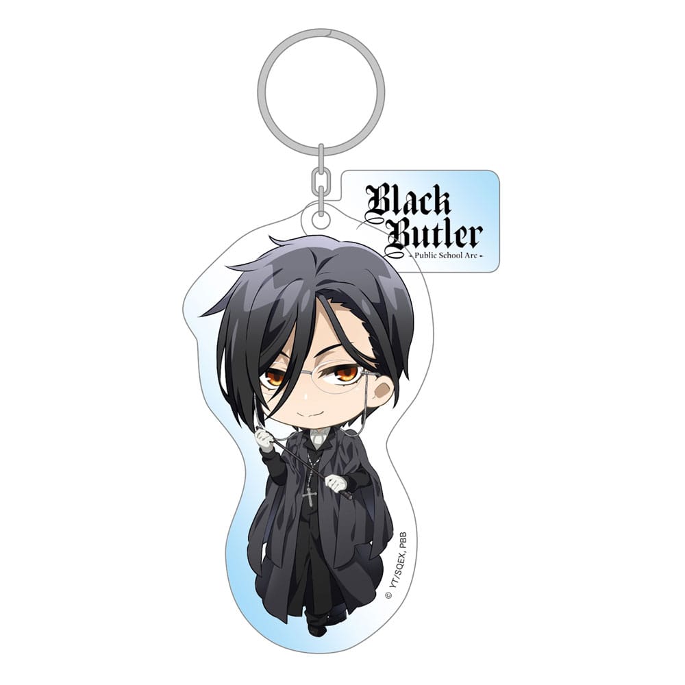Black Butler: Public School Arc Llavero Pink Sebastian 8 cm Frikytopia