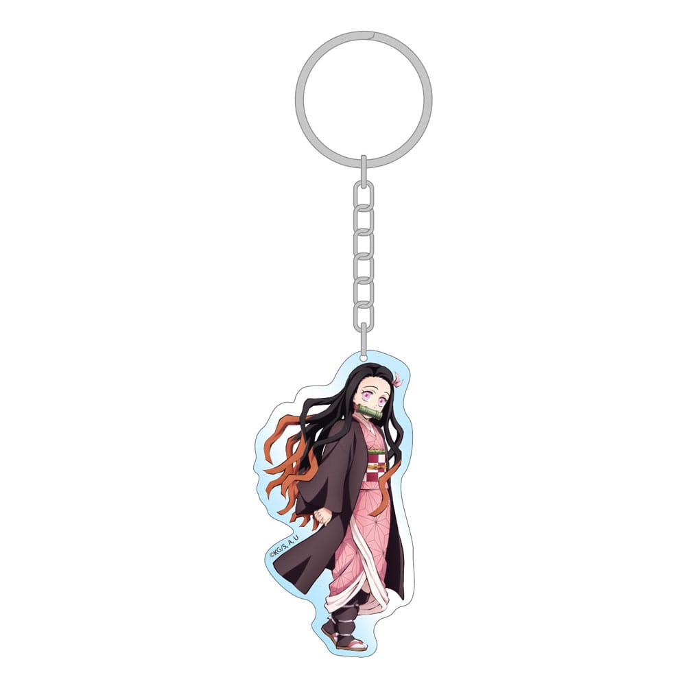 Demon Slayer: Kimetsu no Yaiba Llavero Nezuko Holographic 7 cm Frikytopia