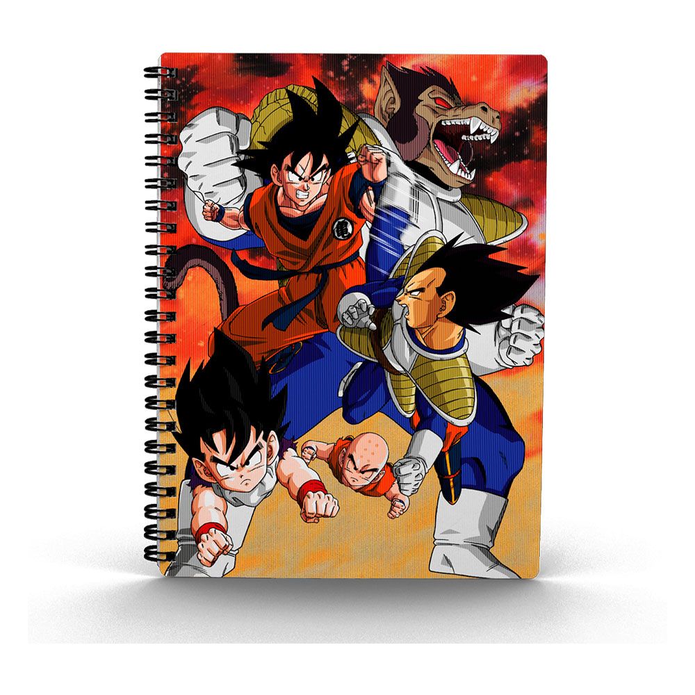 Dragon Ball Z Libreta Efecto 3D Goku Vs Vegeta Frikytopia