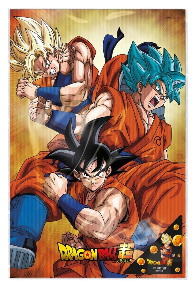 Dragon Ball Super Póster 3D Champa Goku 38x58 cm