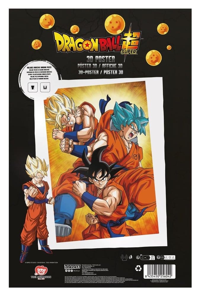 Dragon Ball Super Póster 3D Champa Goku 38x58 cm