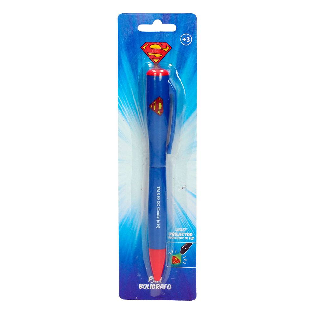 Superman Bolígrafo con luz Logo Frikytopia