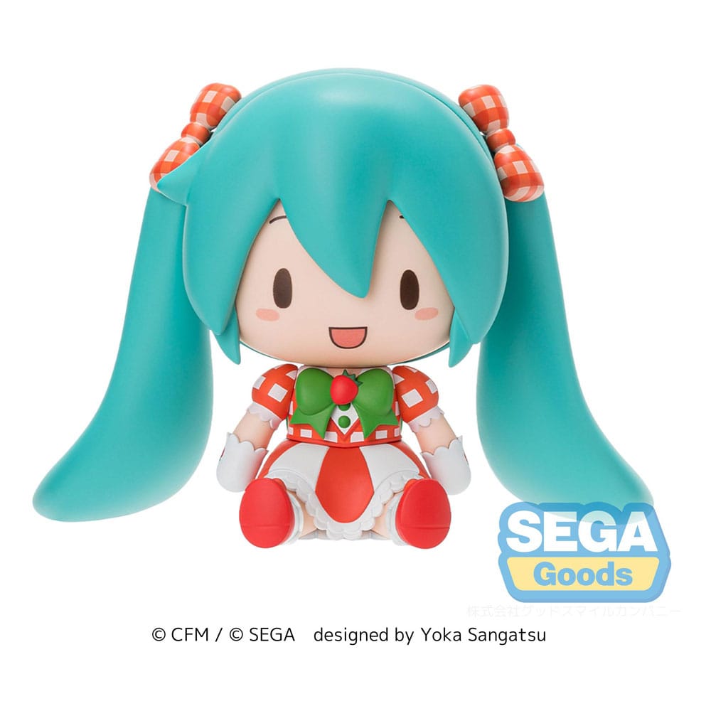 Character Vocal Series 01: Hatsune Miku Figura Fuwa Petit Chibi PVC Hatsune Miku x Love and Berry Dress Up and Dance! Lovely Strawberry 8 cm