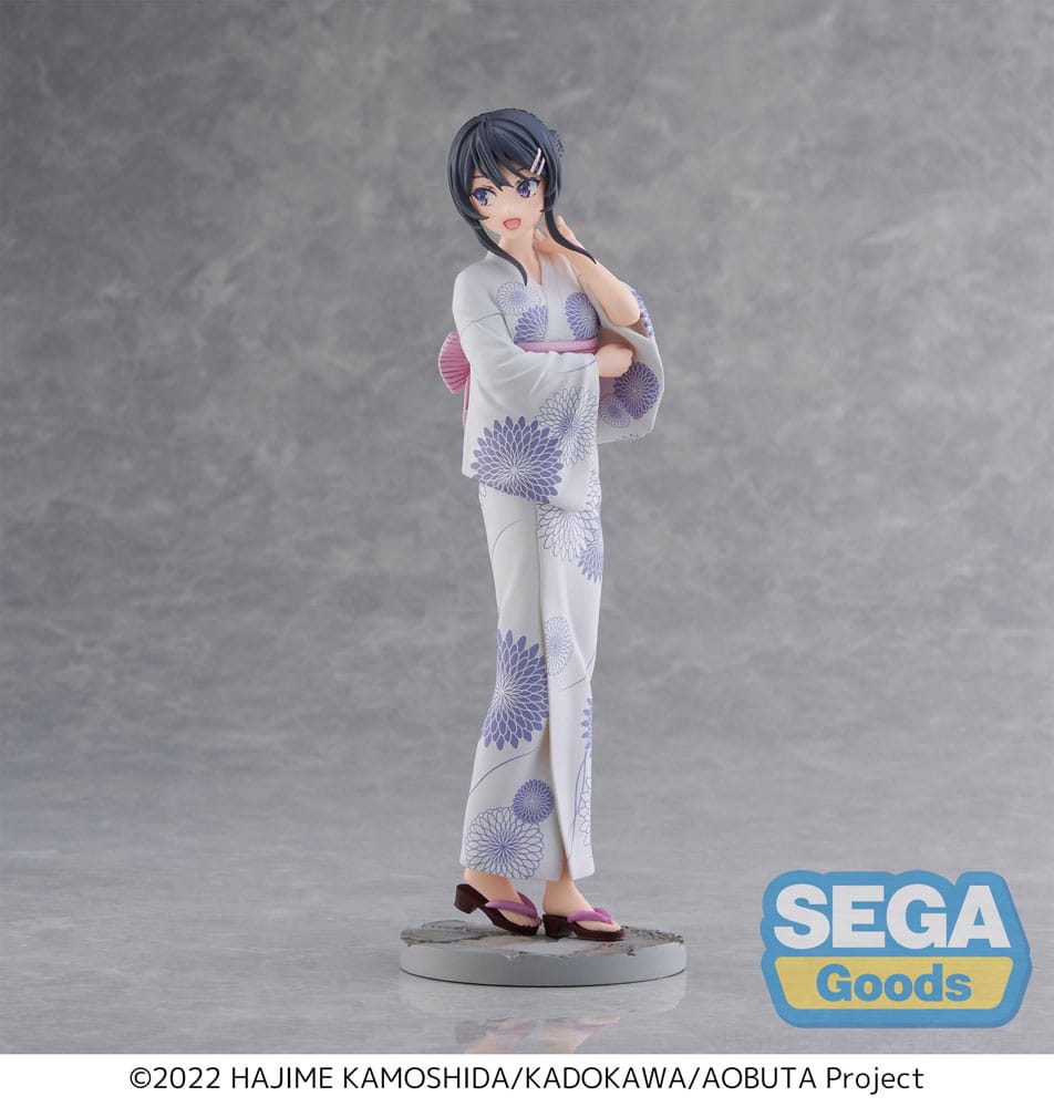 Rascal Does Not Dream of Bunny Girl Senpai Estatua Luminasta PVC Mai Sakurajima Yukata 22 cm