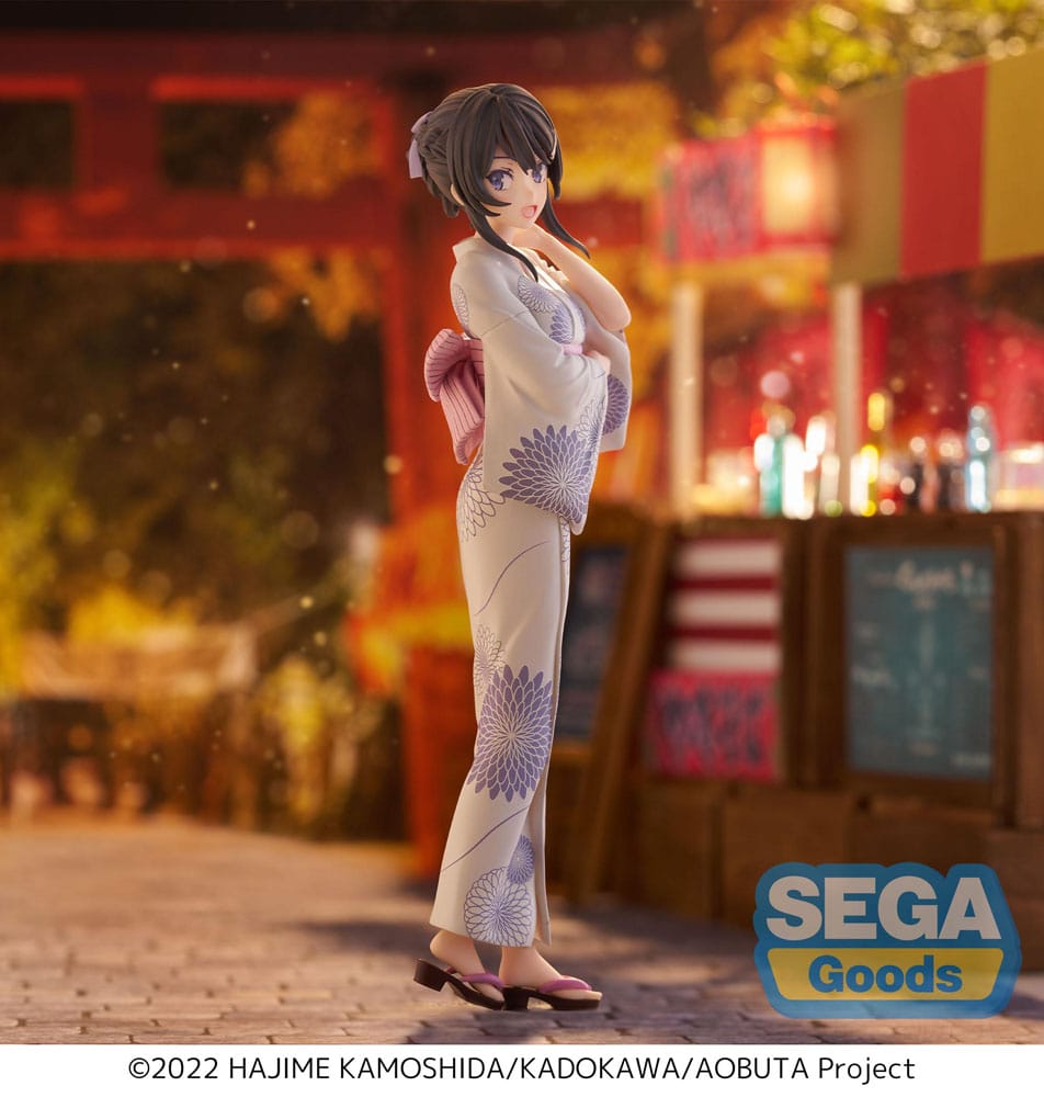 Rascal Does Not Dream of Bunny Girl Senpai Estatua Luminasta PVC Mai Sakurajima Yukata 22 cm
