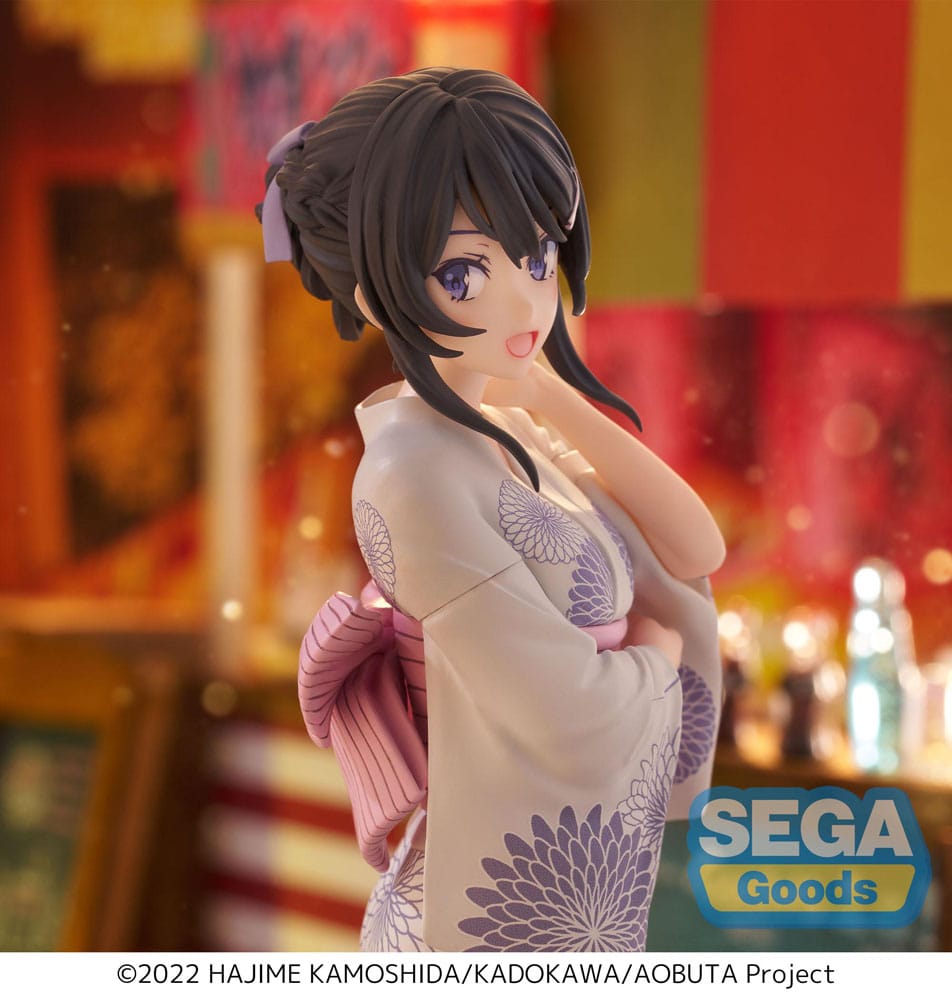 Rascal Does Not Dream of Bunny Girl Senpai Estatua Luminasta PVC Mai Sakurajima Yukata 22 cm