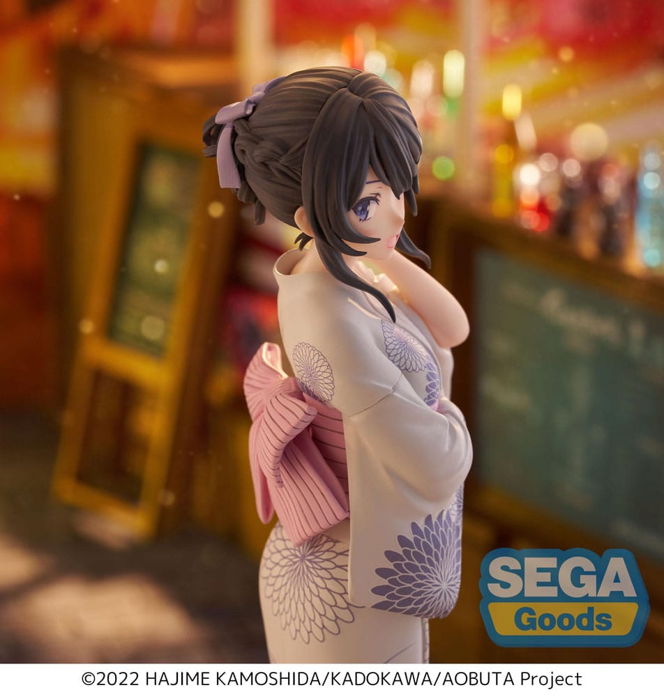 Rascal Does Not Dream of Bunny Girl Senpai Estatua Luminasta PVC Mai Sakurajima Yukata 22 cm