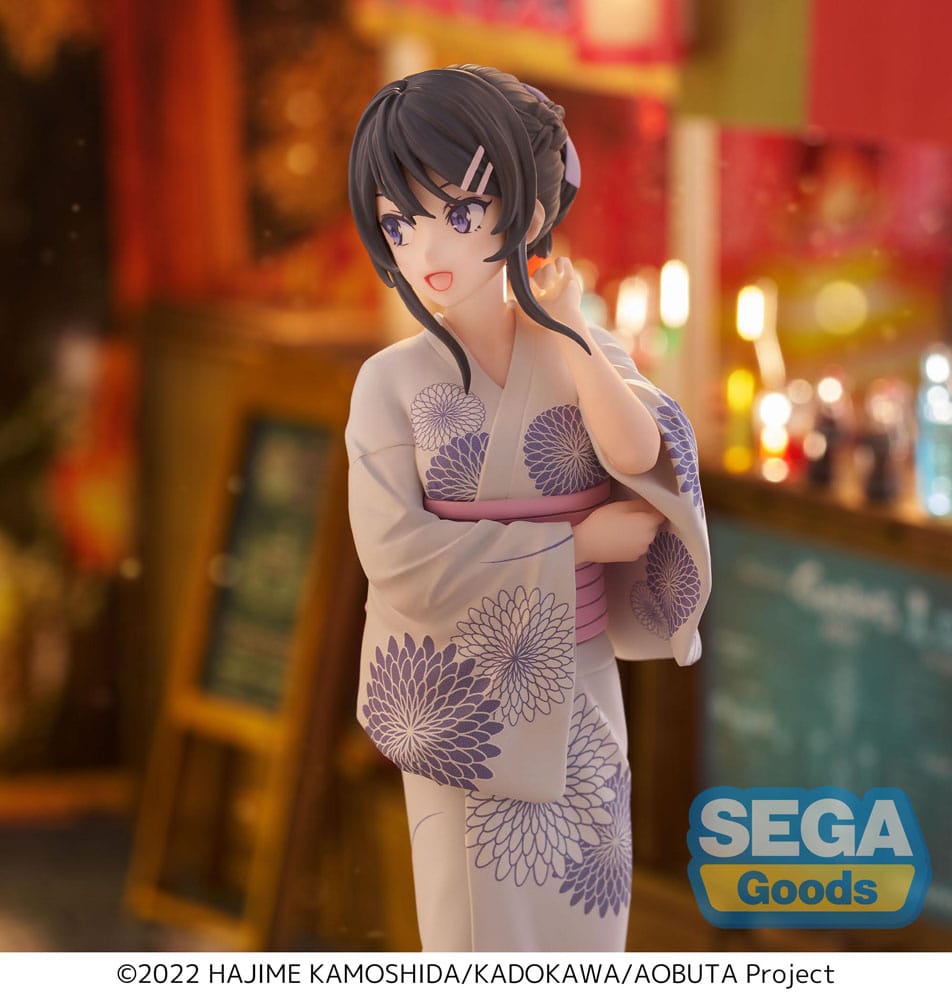 Rascal Does Not Dream of Bunny Girl Senpai Estatua Luminasta PVC Mai Sakurajima Yukata 22 cm