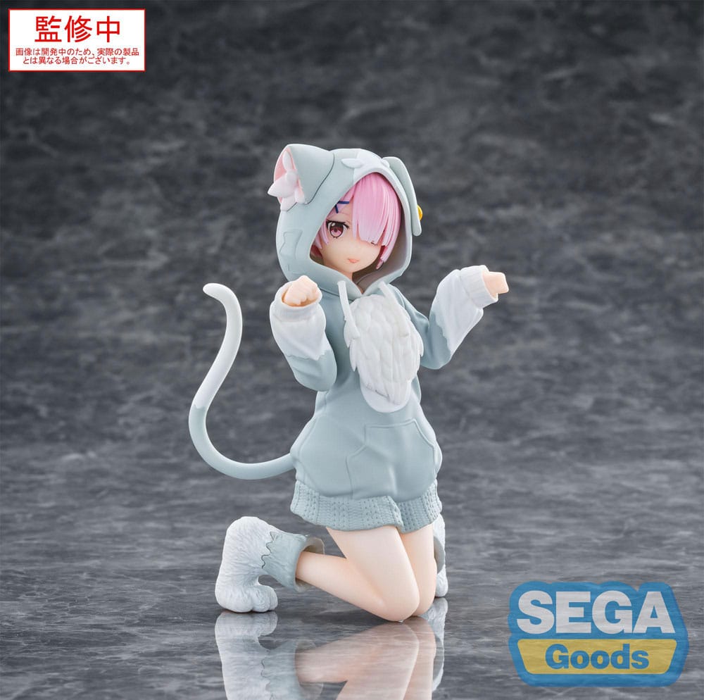 Re:Zero Starting Life in Another World Estatua PVC Yumemirize Ram Mofumofu Pack 11 cm Frikytopia